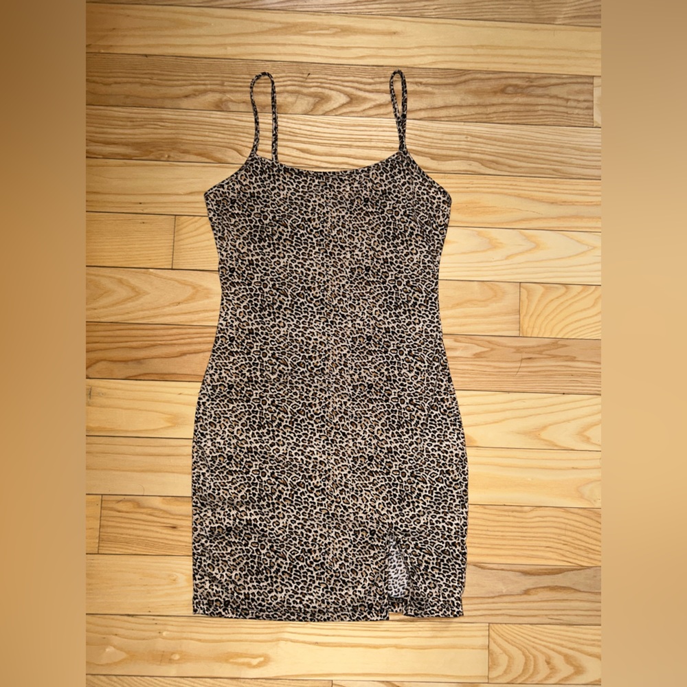 Leopard tank top dress